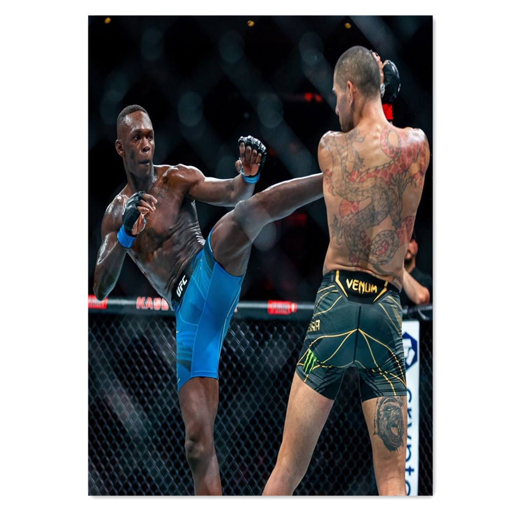 Home Gym Wallpaper - Boxing Bodybuilder Canvas Painting, Muscle Fighter