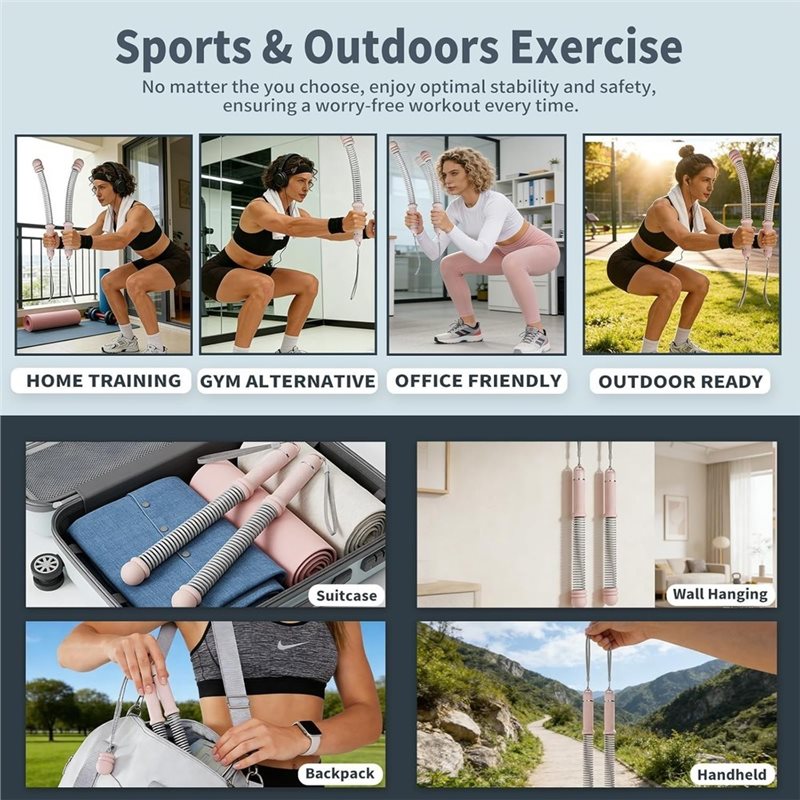 Battle Rope Heavy - Dropship-Ropeless Battle Ropes, Workout Exercise Rope
