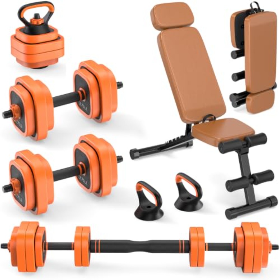 Home Gym Designs - Home gym use: steel dumbbells in