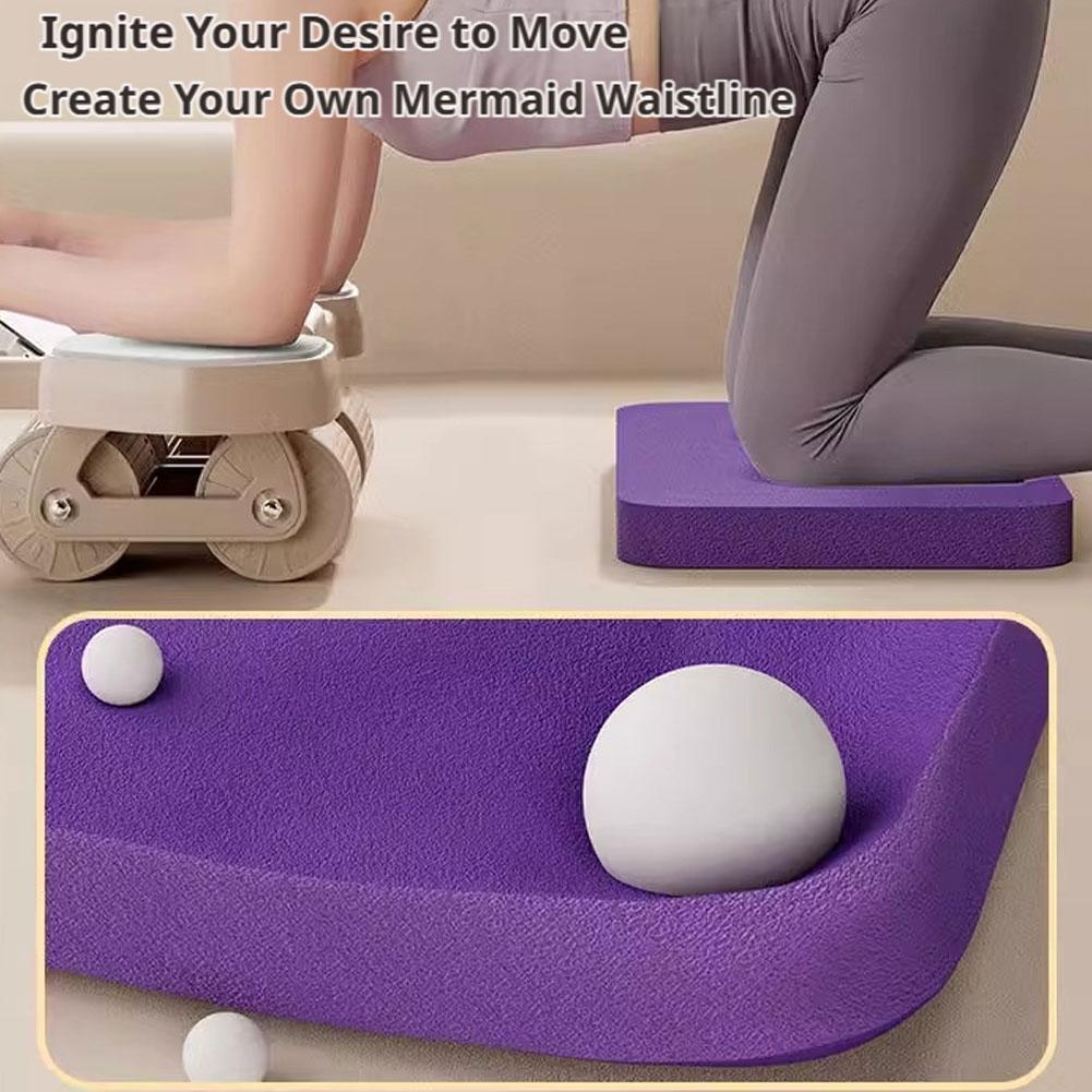 Thick Yoga Knee Pad Mat Non Sl - Ab Roller Wheel 评论和价格