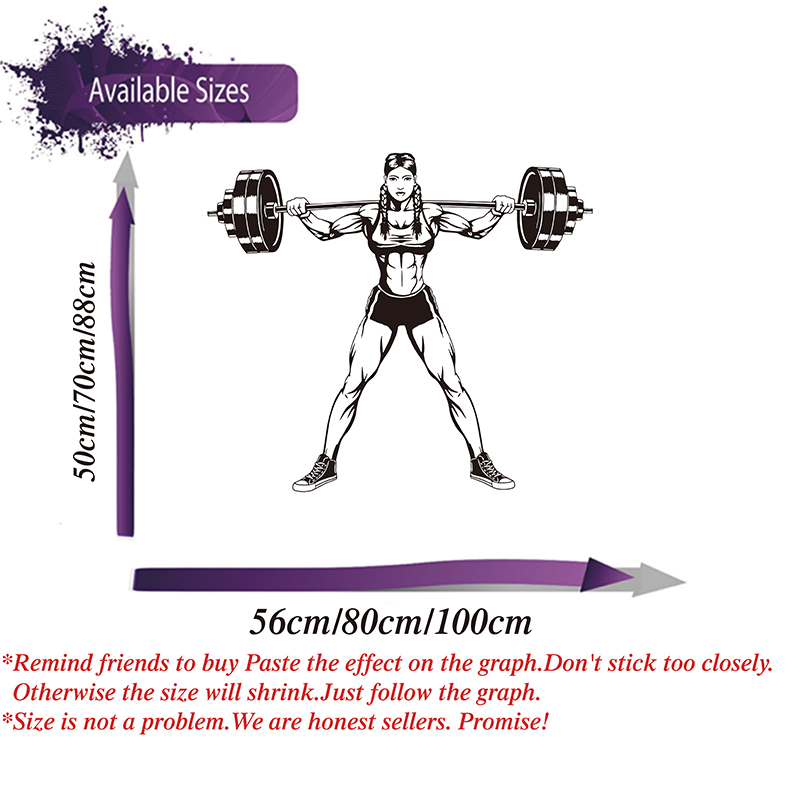 Large Gym Woman Dumbbells Wall - Home Gym Wallpaper 评论和价格