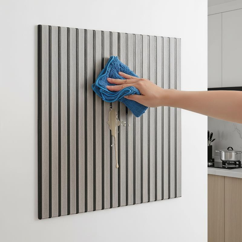 3D Wood Slat Wall Panels Eco-f - Home Gym Wallpaper 评论和价格