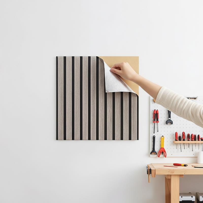 3D Wood Slat Wall Panels Eco-f - Home Gym Wallpaper 评论和价格