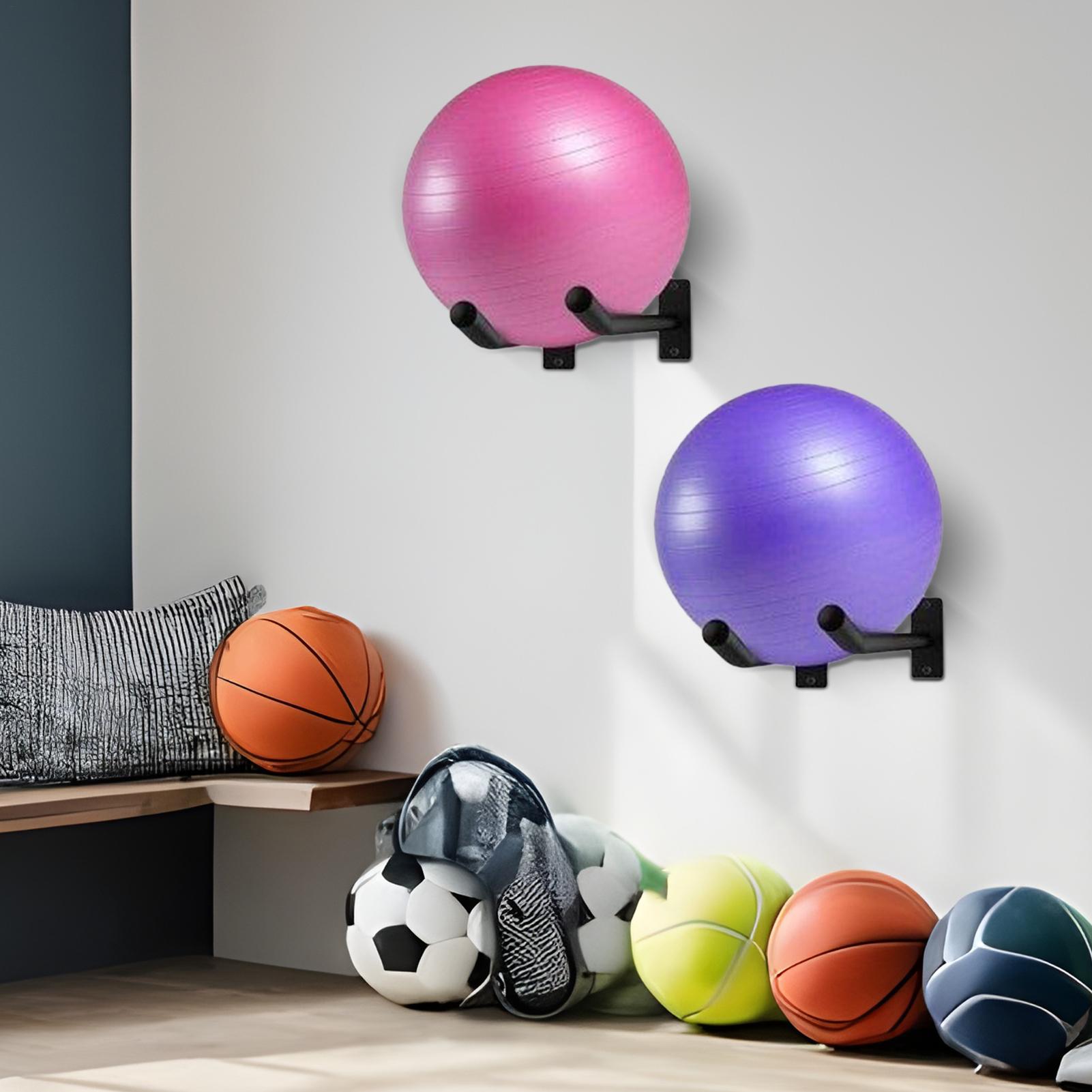 Exercise Ball Holder Pack of 2 - Home Gym Yoga Storage 评论和价格