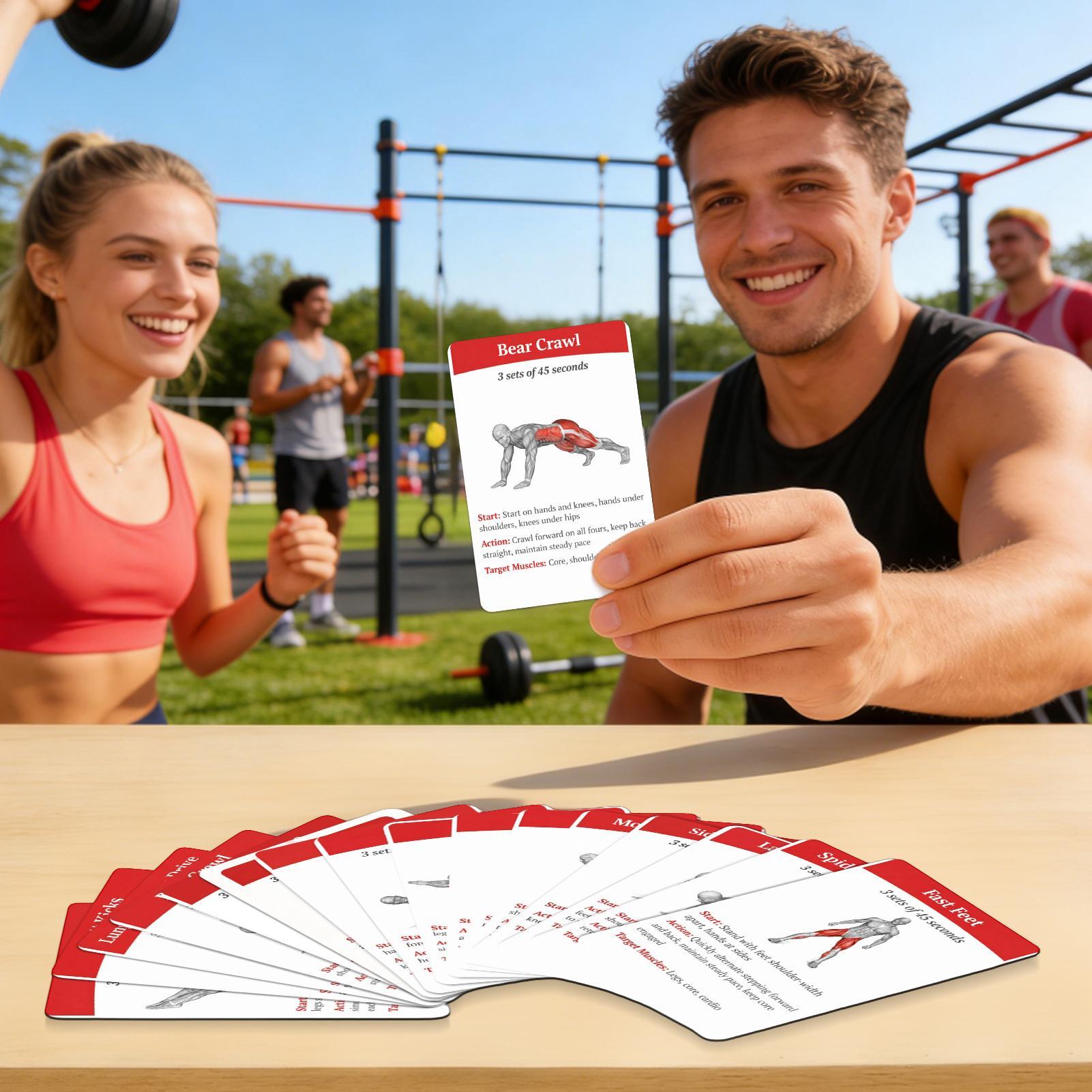 Workout Cards Exercise Deck 36 - Home Gym Outfit 评论和价格