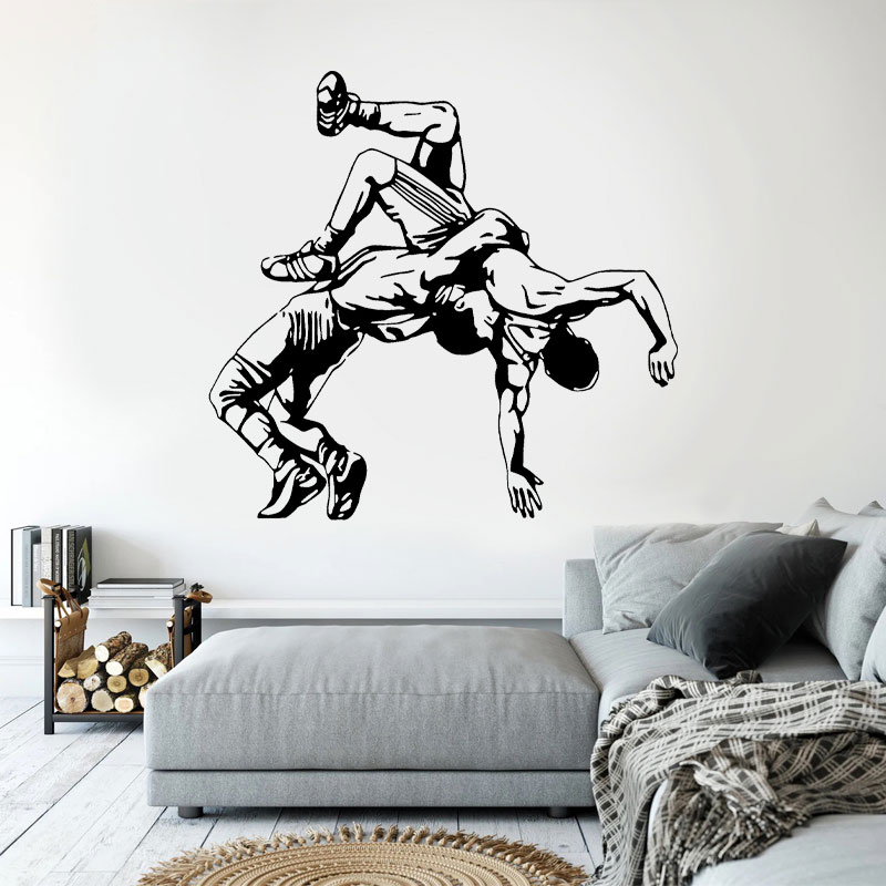 Wrestling Throw Wall Decals Vi - Home Gym Aesthetic 评论和价格