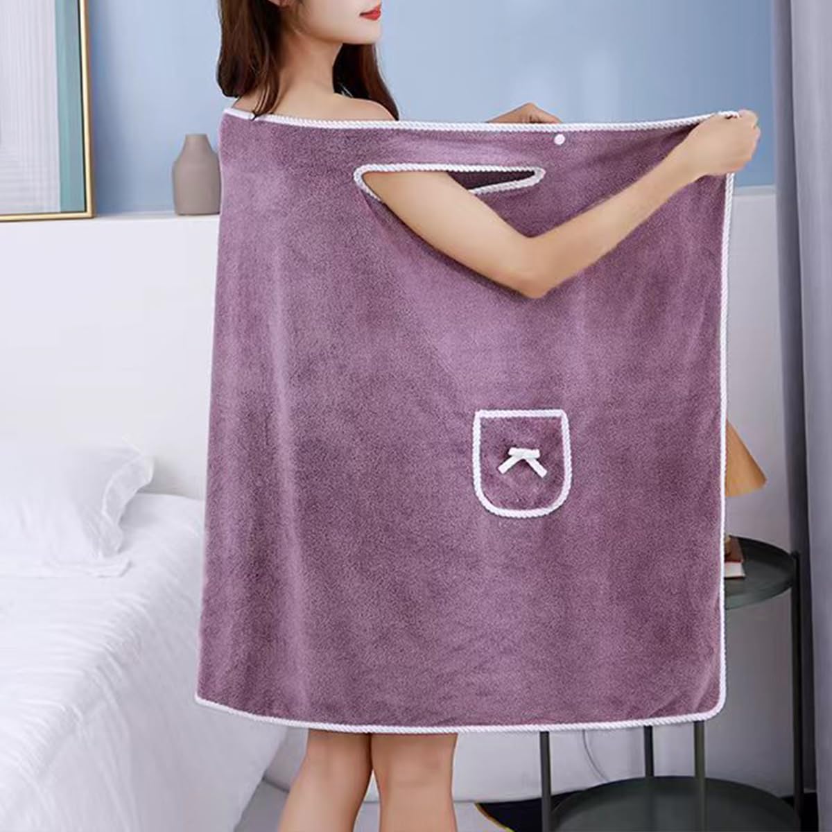 Fast Drying Wearable Bath Towe - Home Gym Women 评论和价格