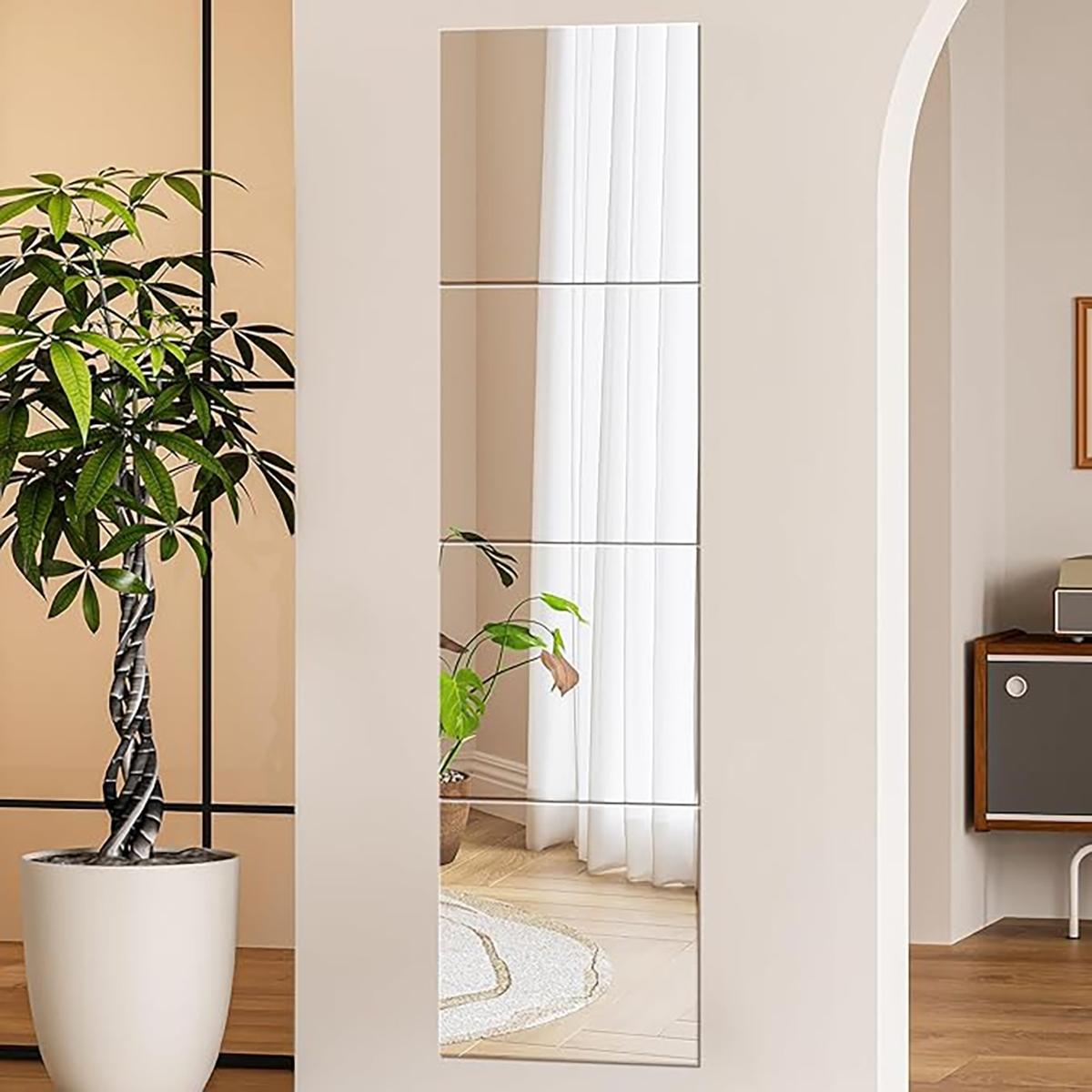 4Pcs Acrylic Mirror Wall Stick - Home Gym Aesthetic 评论和价格