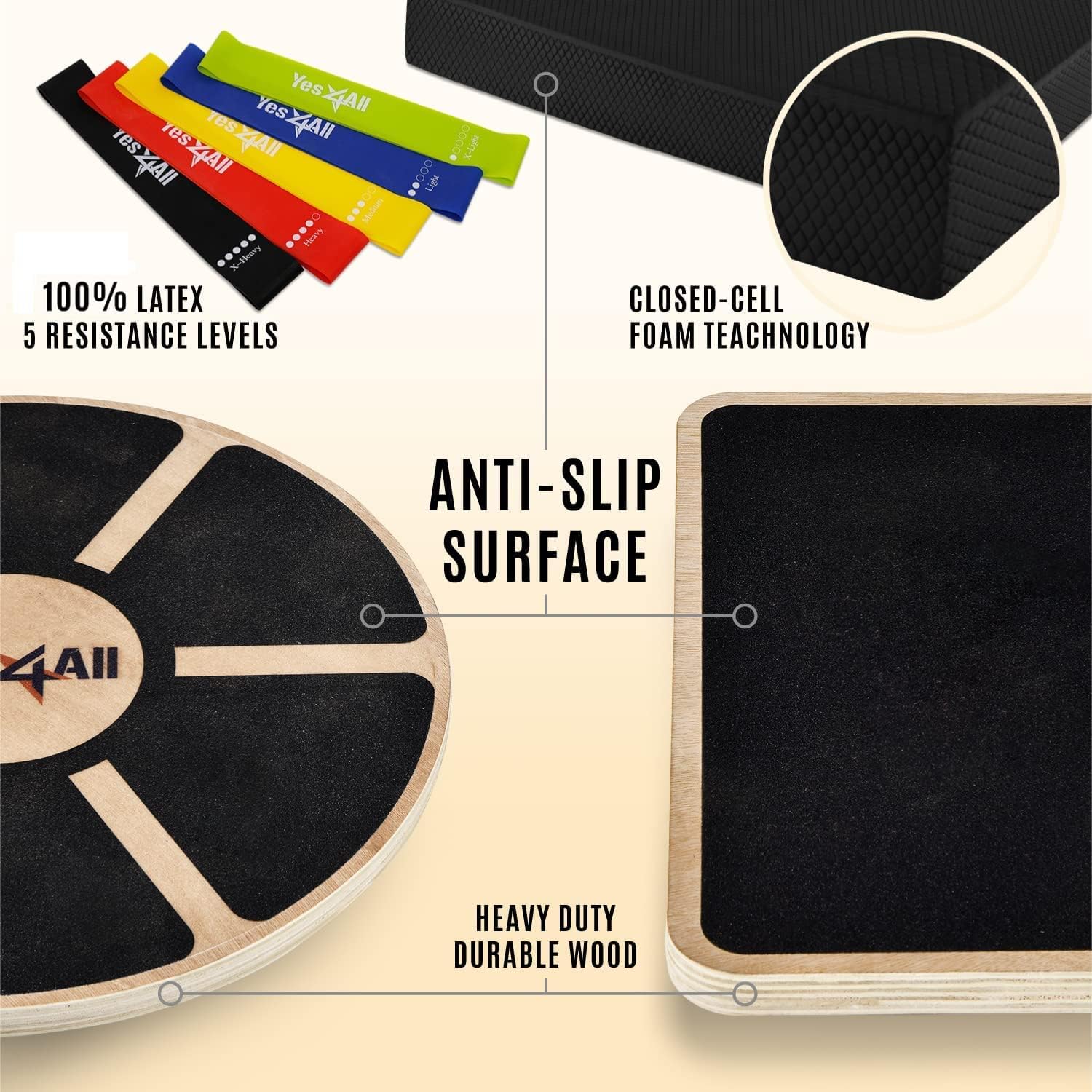 Versatile Wooden Wobble Balanc - Wobble Board Balance 评论和价格