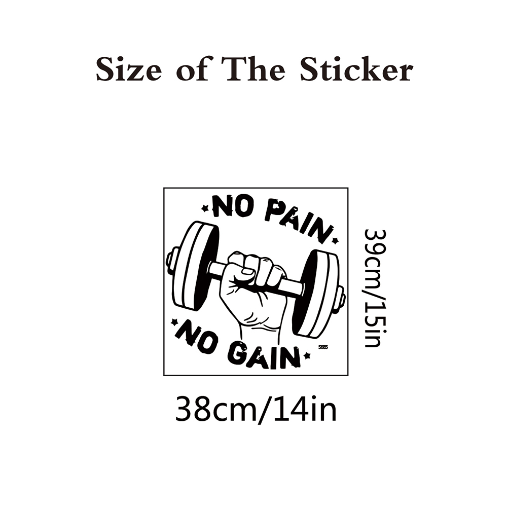 1pc no pain no gain wall stick - Home Gym Wallpaper 评论和价格