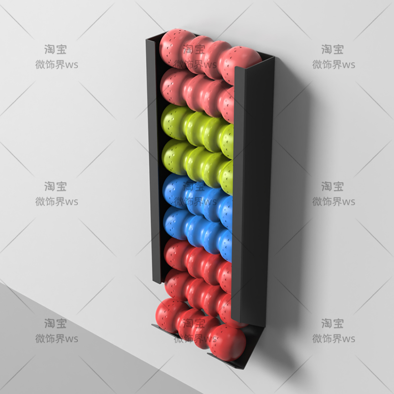 ‌Wall Mounted Sports Ball Rack - Home Gym Yoga Storage 评论和价格