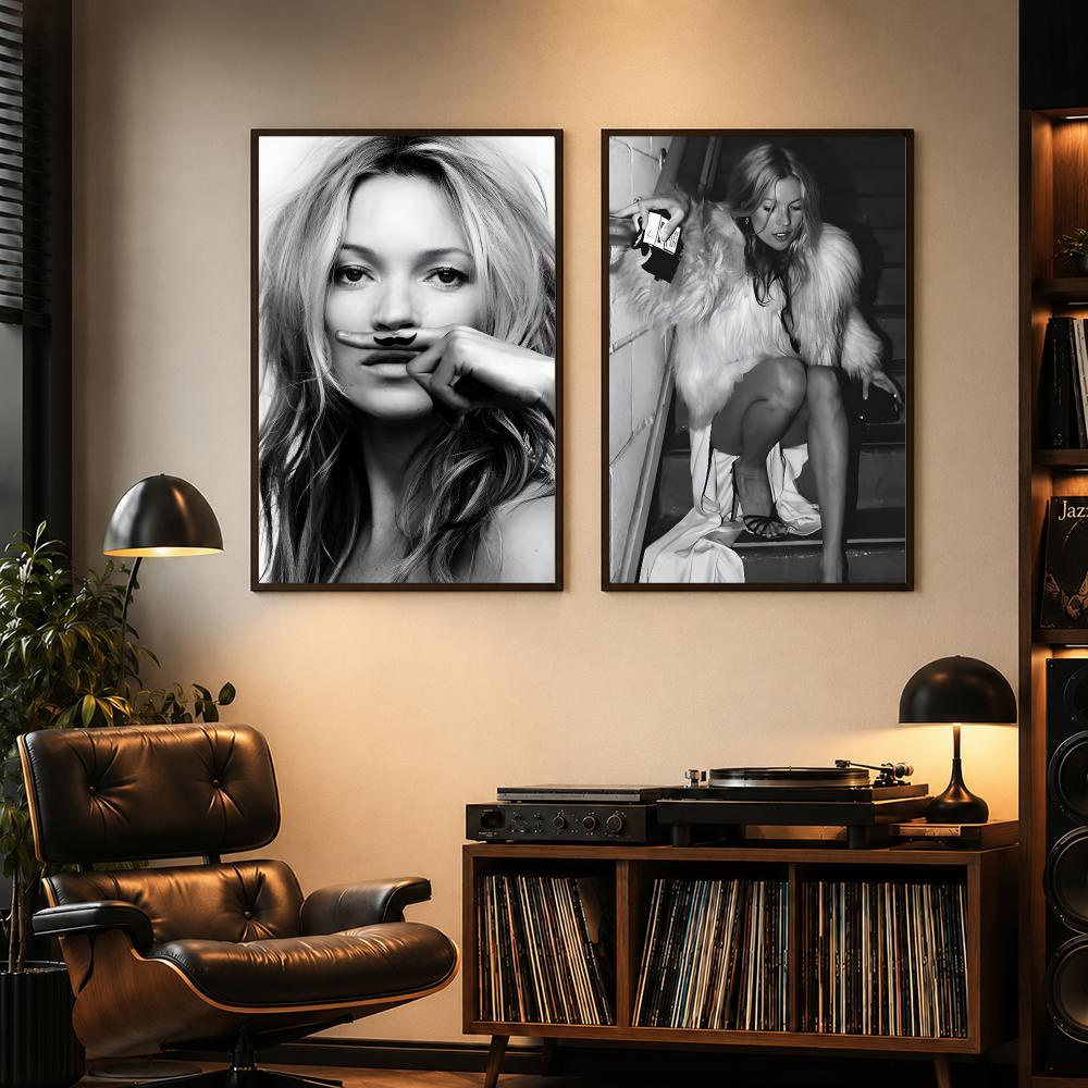 Celebrity K-Kate Moss Poster H - Home Gym Aesthetic 评论和价格