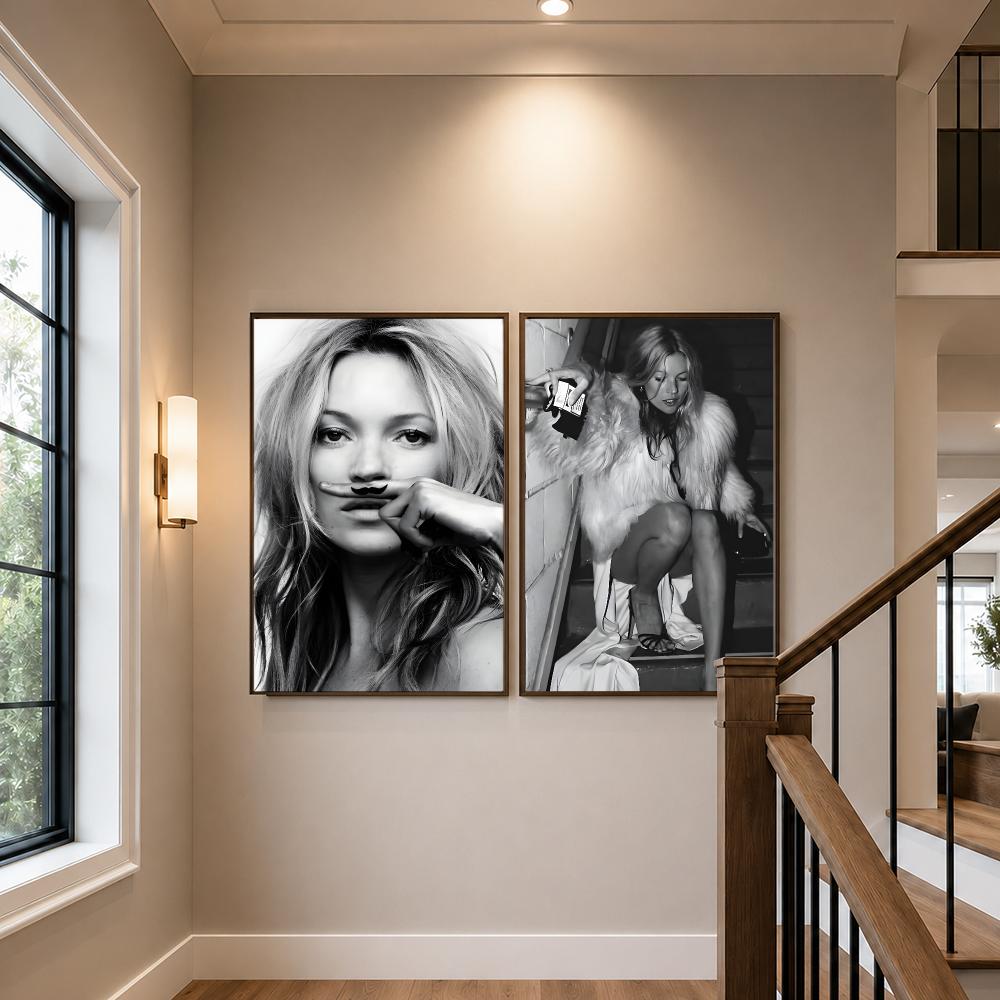Celebrity K-Kate Moss Poster H - Home Gym Aesthetic 评论和价格