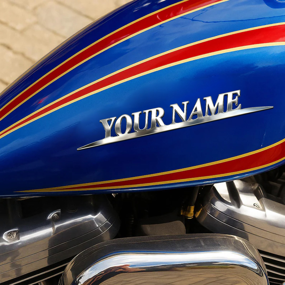 Metal Trendy YOUR NAME Sticker - Weight Plate Bumper 评论和价格