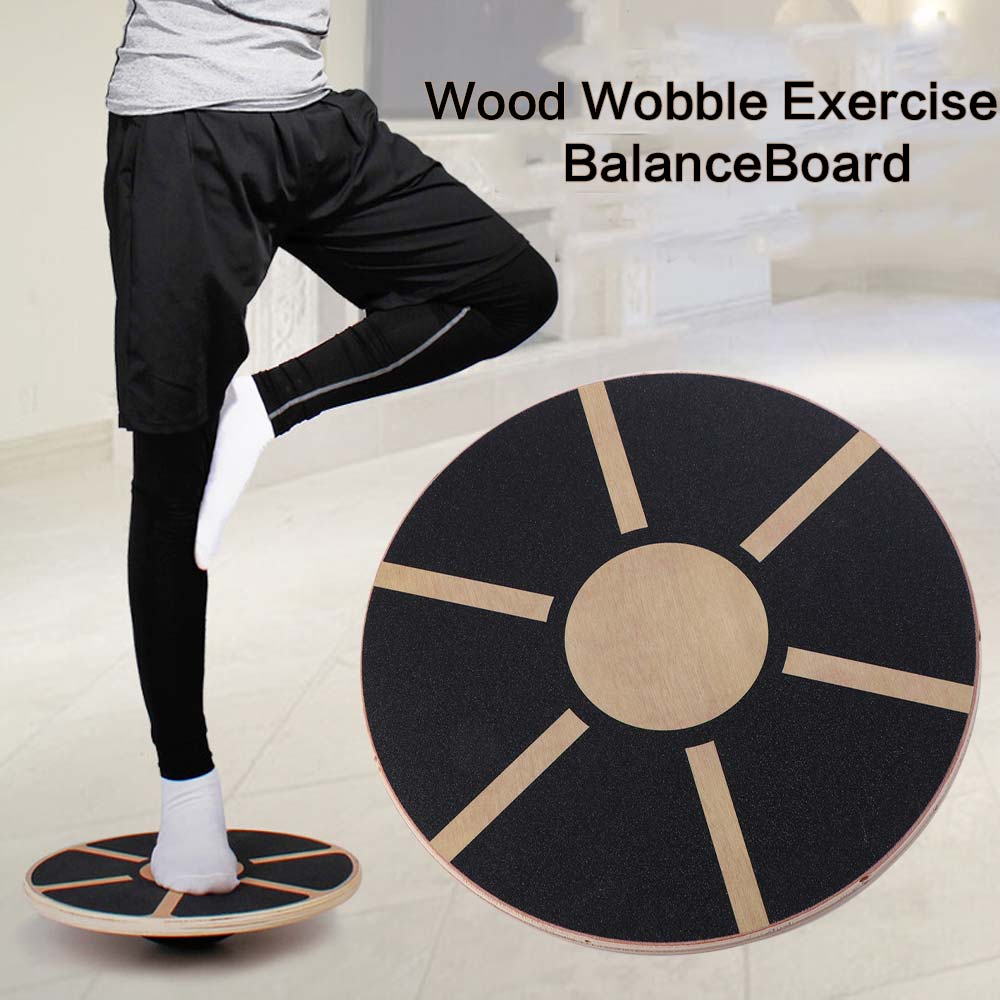 Wooden Round Balance Training  - Wobble Board Balance 评论和价格