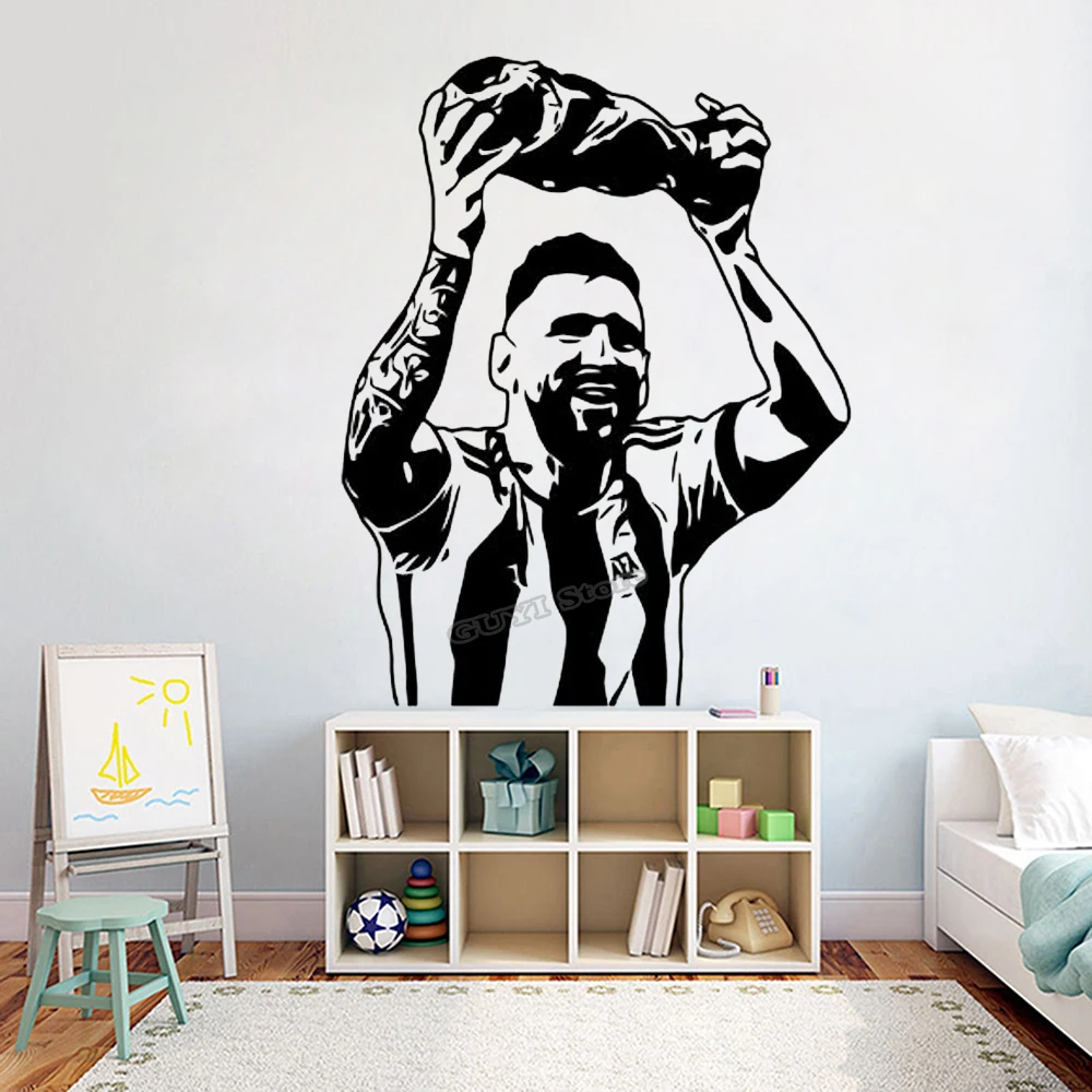 Messi Wall Sticker Vinyl Decal - Home Gym Aesthetic 评论和价格