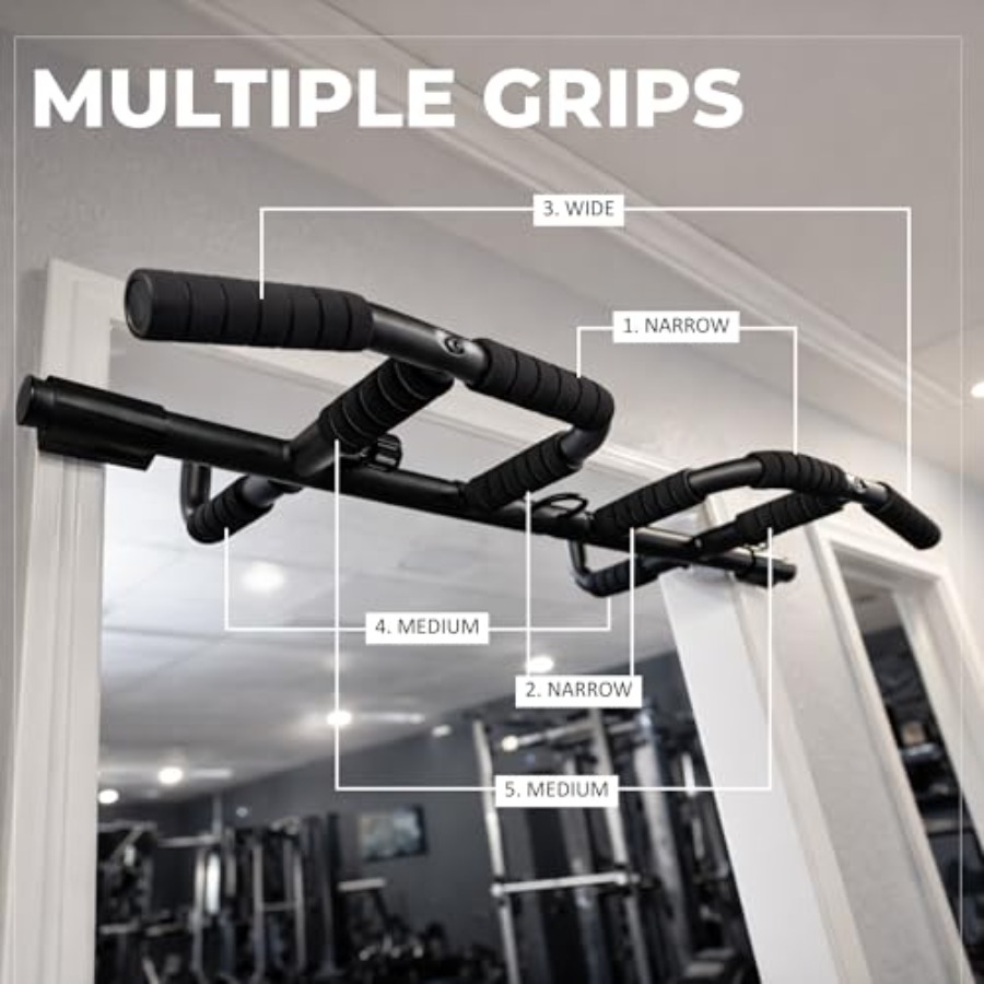 Doorway Pull Up Bar Set with S - Home Gym Multi 评论和价格