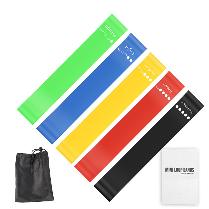 5Pcs TPE Resistance Bands Set  - Home Gym Outfit 评论和价格