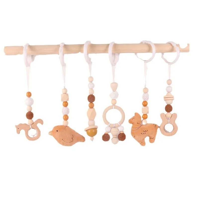 6Pcs Wooden Baby Toys Wooden B - Home Gym Aesthetic 评论和价格