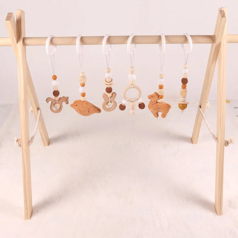 6Pcs Wooden Baby Toys Wooden B - Home Gym Aesthetic 评论和价格