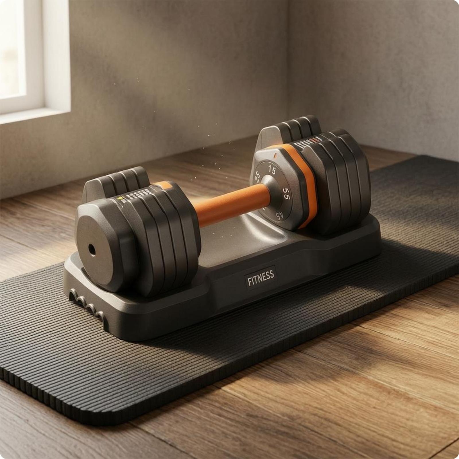 Adjustable Dumbbell with Molde - Home Gym Dumbbell Workout 评论和价格