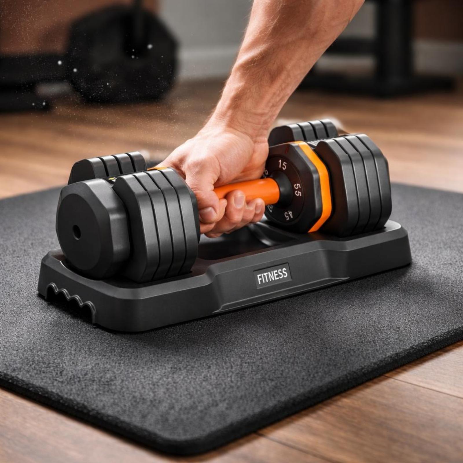 Adjustable Dumbbell with Molde - Home Gym Dumbbell Workout 评论和价格