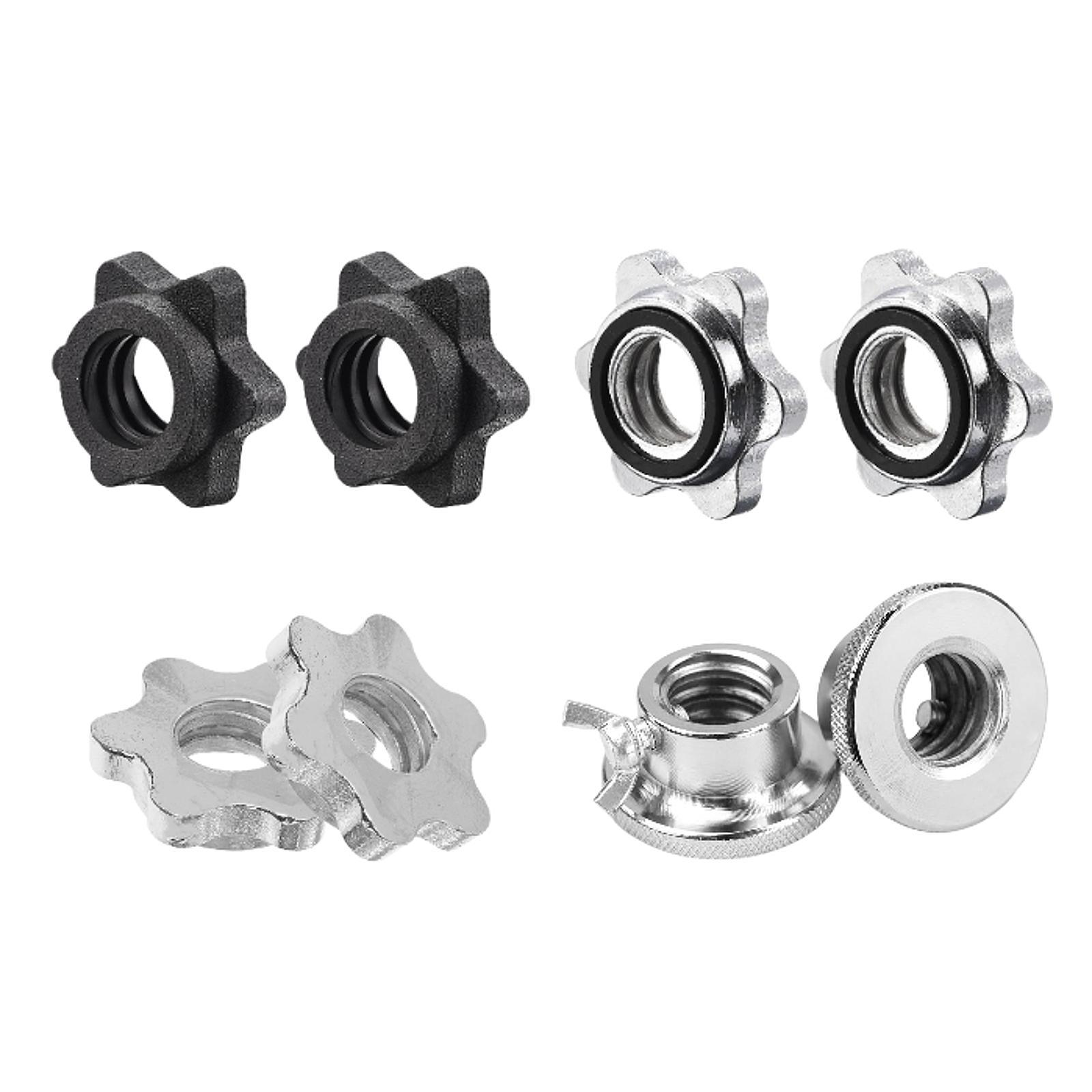 2Pcs Barbell Screw Collars Equ - Home Gym Dumbbell Workout 评论和价格