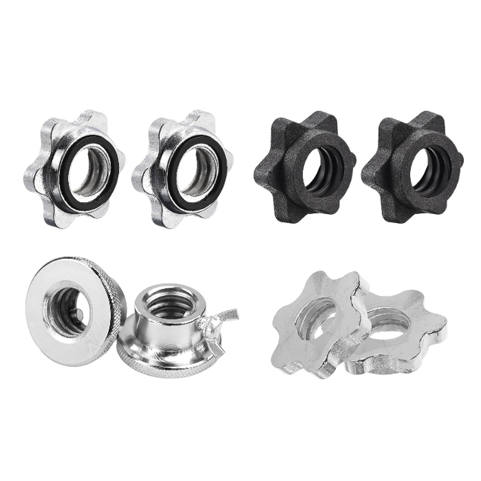2Pcs Barbell Screw Collars Equ - Home Gym Dumbbell Workout 评论和价格