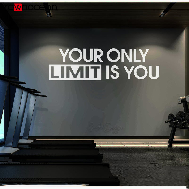 Your only limit is you - Wall  - Home Gym Aesthetic 评论和价格
