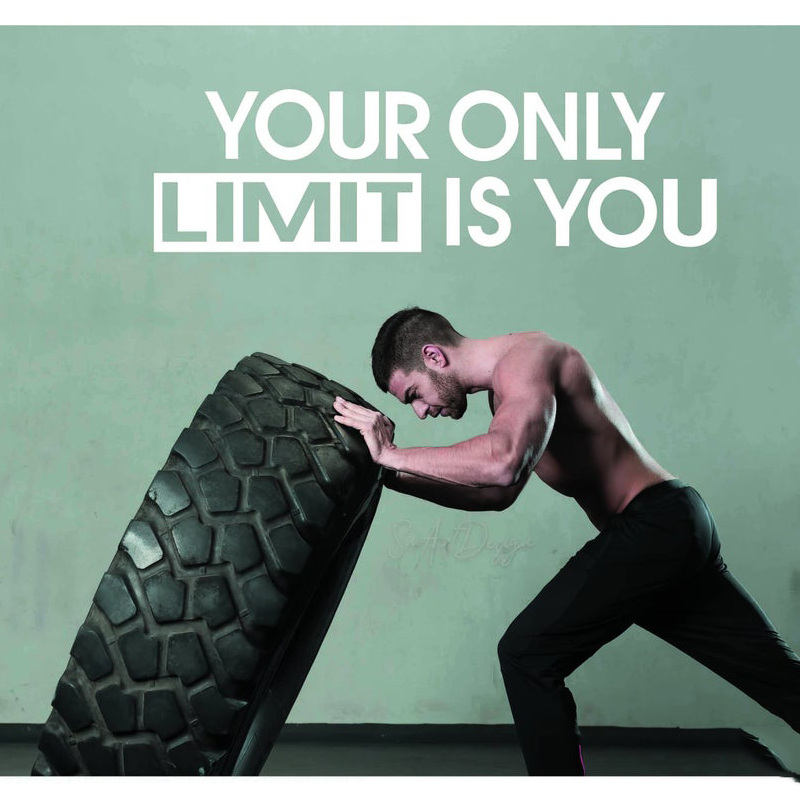 Your only limit is you - Wall  - Home Gym Aesthetic 评论和价格
