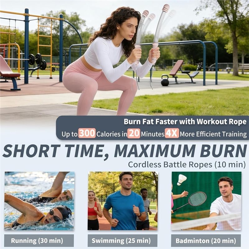 A64T-Ropeless Battle Ropes, Wo - Battle Rope Heavy 评论和价格